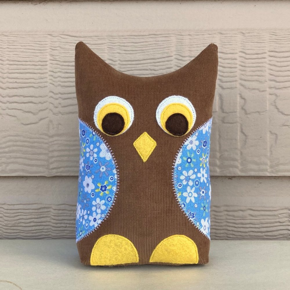 Brand new handmade owl doorstop, Unique owl doorstop, Functional home decor